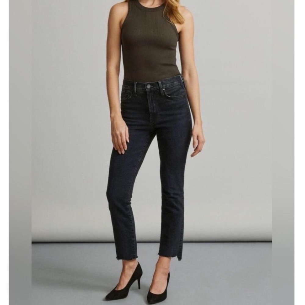 Mother The Insider Crop Jeans Not Guilty Black Size 26
